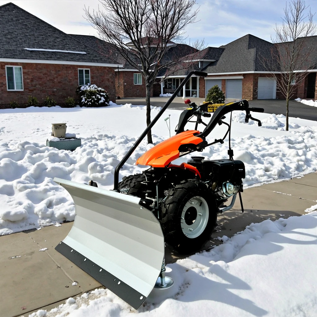 Free shipping rotary brush snowplow winter maintenance snowplow with gear core components