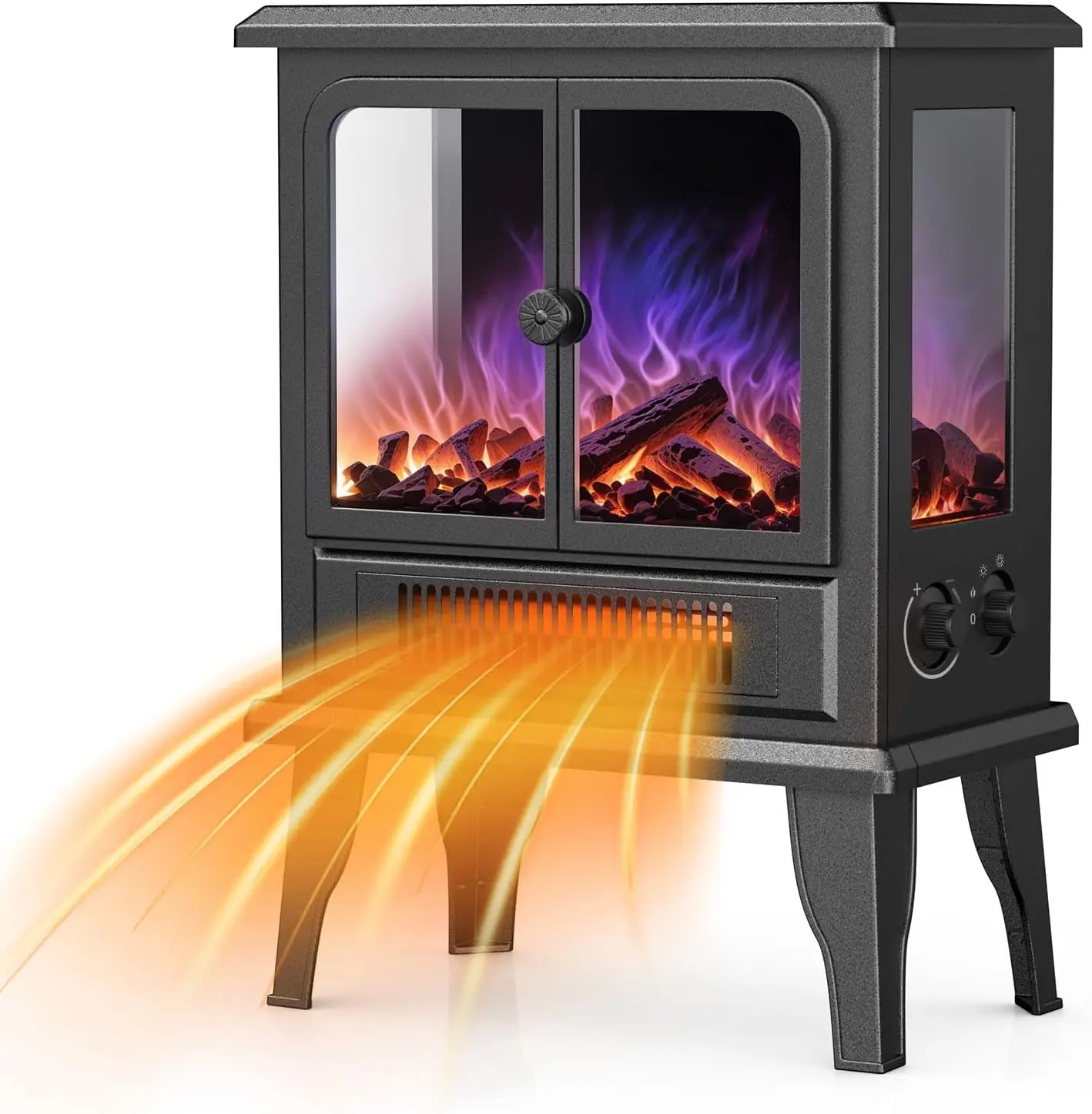 Electric Fireplace Heater, 18.9