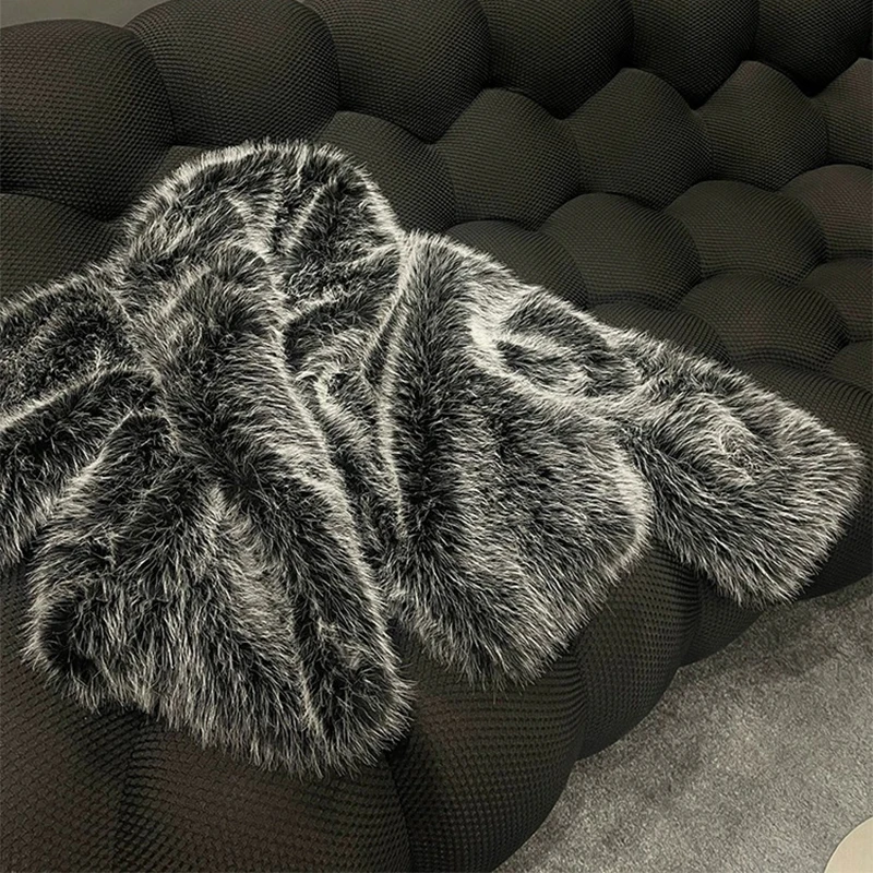 Trendix الفاخرة فو الفراء سترة طويلة النساء الشتاء موضة الوقوف طوق الدافئة الفراء سترة فضفاضة حفلة أنيقة فو الفراء معطف 2025 #6