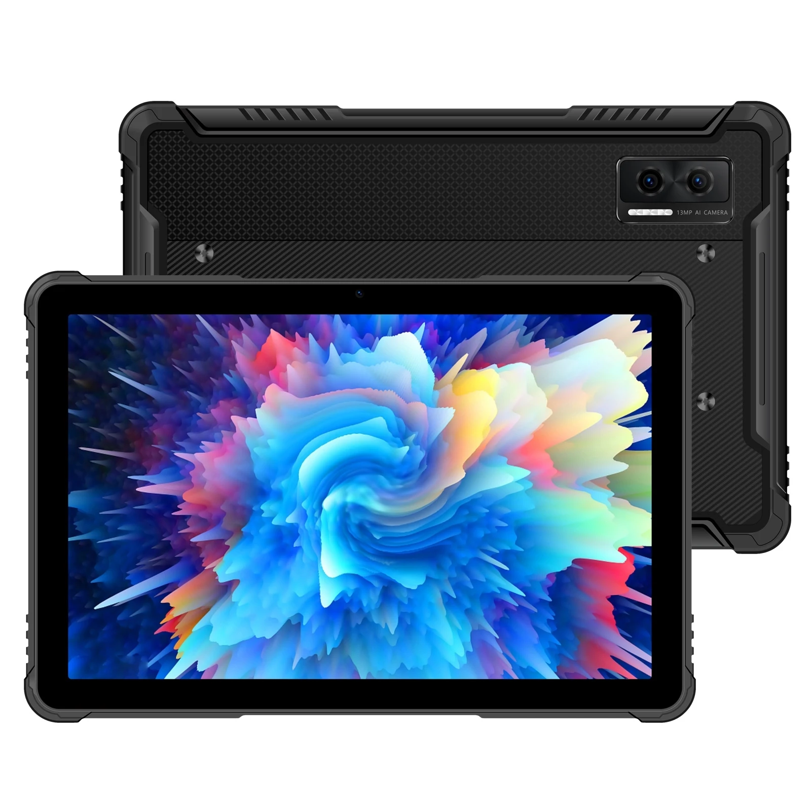 Rugged Tablet pc 4g 10.1 Ips Display 6gb 256gb 7680mah 10w Fast Charge Android 13 Suporte de Carga Reversa Google Play Doogee-r08