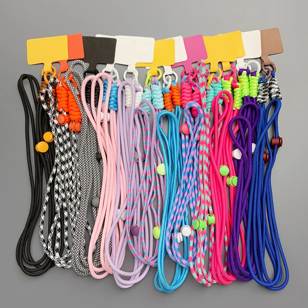 Cute Phone Lanyard Adjustable Diameter Outdoor Universal Case Crossbody Shoulder Card Neck Cord Clip Hang Anti-lost Wrist Strap