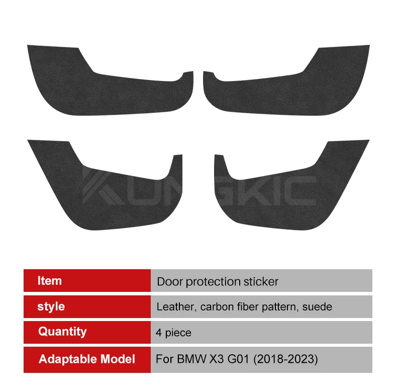 

Car Door Anti-kick Pad Sticker for BMW X3 G01 2018 2019 2020 2021 2022 2023 Accessories Door Protection Decorative Anti-Kick Pad