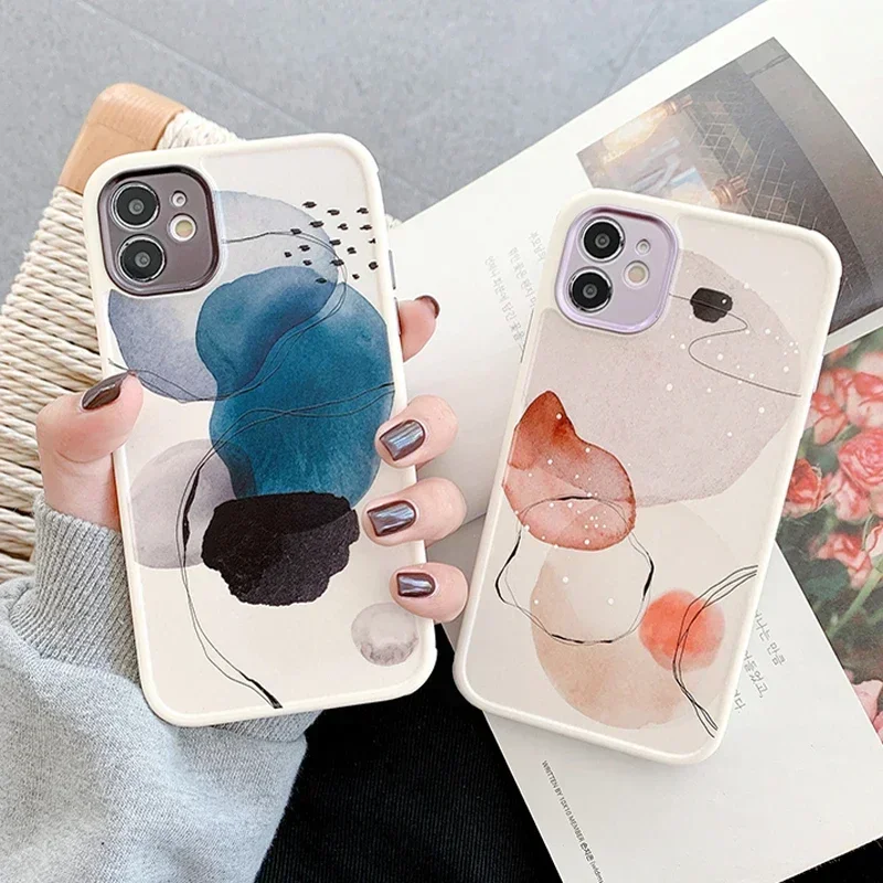 

For iPhone 14 13 12 Pro Case Heart Flowers Phone Case For iPhone 12 11 Pro Max 8 7 Plus X XS Max XR Marble Soft TPU Bumper Cover