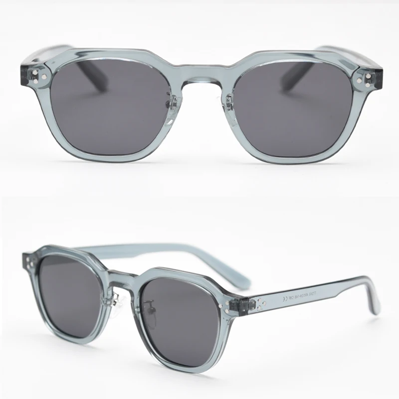 Peekaboo Retro-Sonnenbrille im koreanischen Stil für Damen, TR90-Rahmen, Polygon-polarisierte Sonnenbrille, UV400, männlich, grün, braun, 2023, Sommer – Detail 17