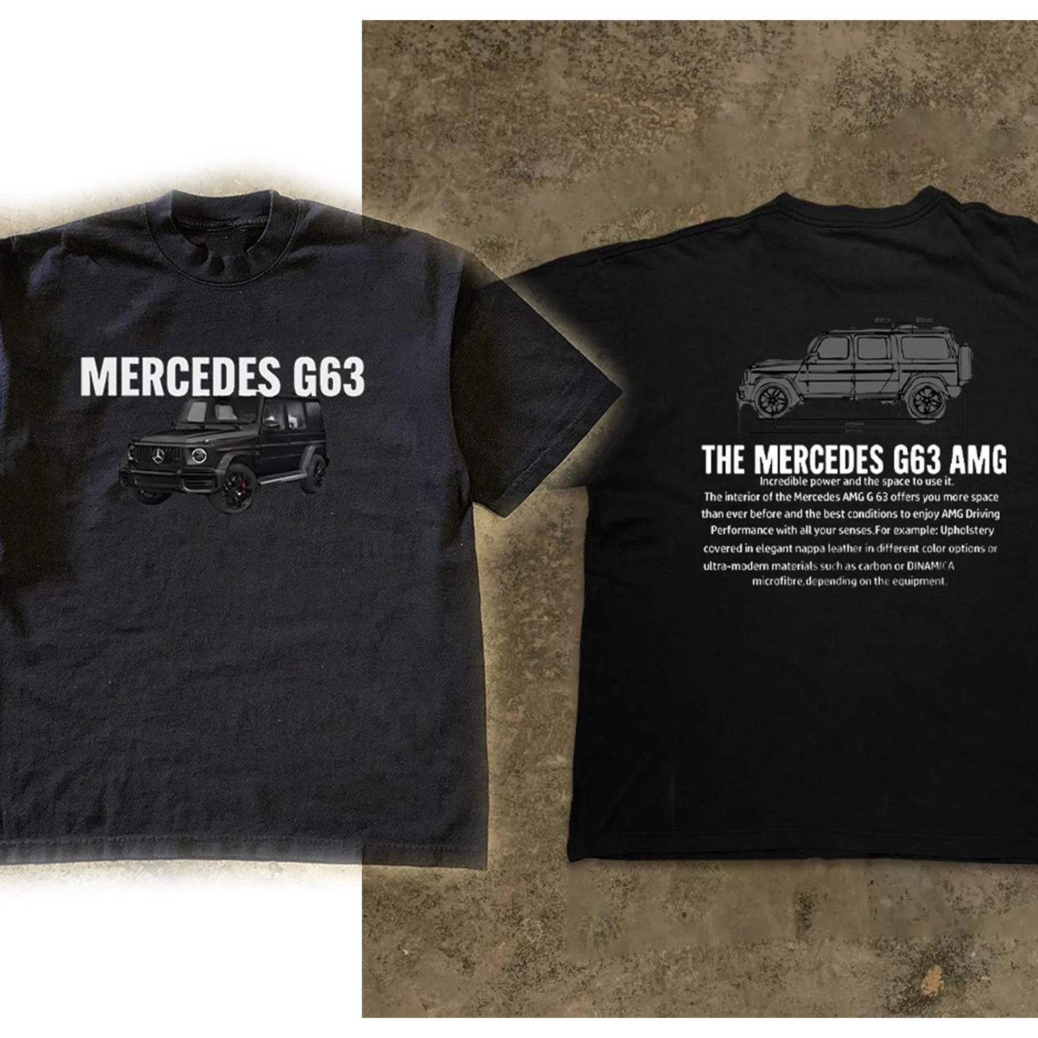 Car Enthusiast Mercedes G63 AMG Men Clothes Fashion Summer T-Shirts Streetwear 100% Cotton Loose Tops Breathable Tee