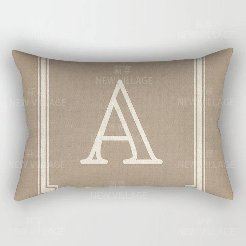 Home Decor 26 Letter Alphabet Pillowcase autumn decoration pillow cushion cover decorations throw pillow covers30*50 40x60 50*70