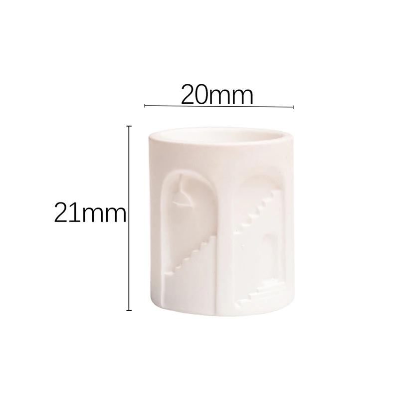 [JN] 10 pezzi vaso in miniatura per casa delle bambole mini simulazione geometria vaso set composizione floreale vasi per piante verdi modello
