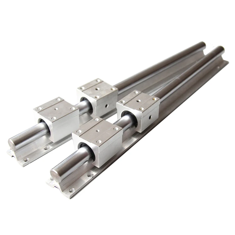 1000mmSBR25 Linear Optical Axis Guide Dedicated Bearing Seat Aluminum Alloy Open Top Wire Locking Ring Support Rail Unit SBR20LU