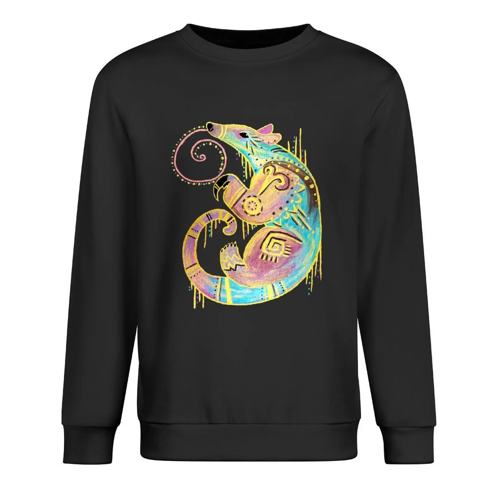 

Colorful Tamandua Pullover japanese style fashion men blouse tracksuit oversize sweatshirt