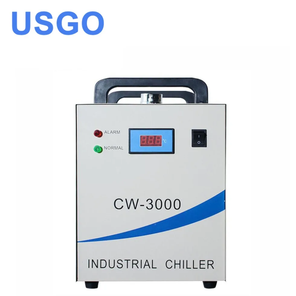 USGO CW-3000AK Industrial Water Chiller Cooling Four 1.5KW CNC Spindles and Welding Equipment