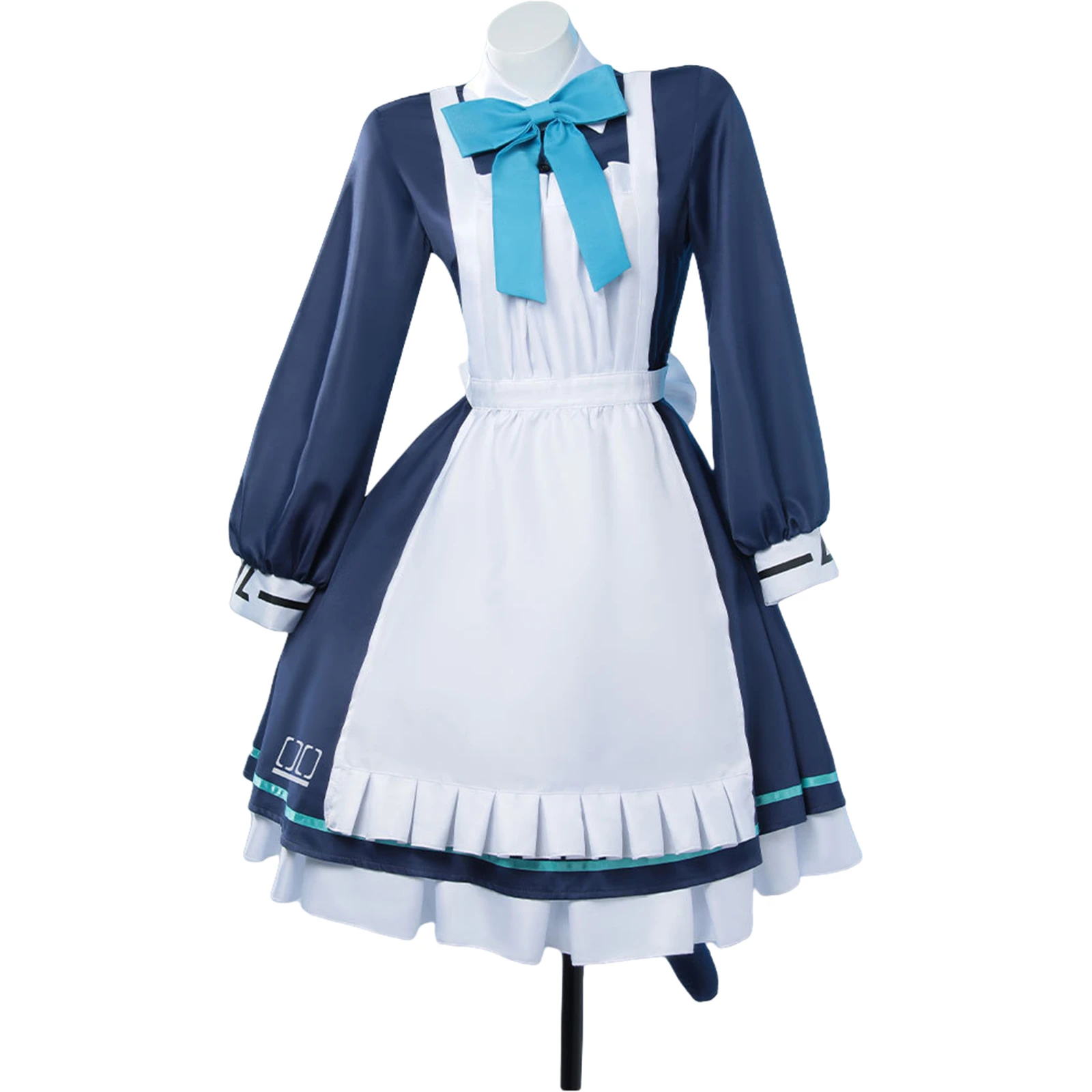 

Game Blue Archive Saiba Momoi Cosplay Costume Maid Dress Apron Full Set for Women Girls Outfits Halloween Prom Party Suit