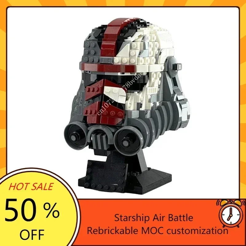 

839 шт., шлем Space Battle Bad Batch-HUNTER Star Movie Ultimate Collection, технология, образовательная сборка, головоломка, рождественские игрушки, подарок