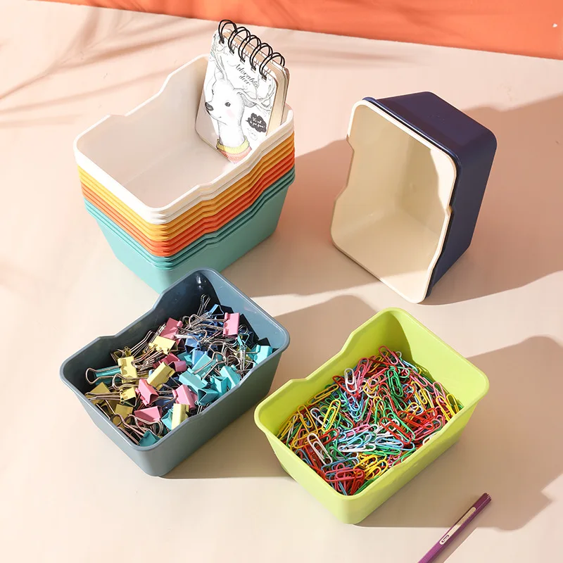 Cute Candy-colored Desktop Mini Storage Box for Accessories and Office Supplies