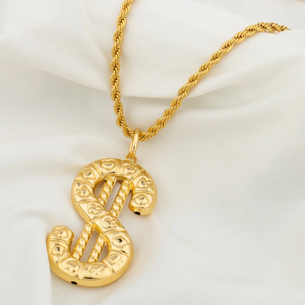 YM Jewelry Set for Women Copper Gold Plated Earrings Necklace Dollars Elephant Pendant Wedding Party Jewelry Gift Classic Trendy
