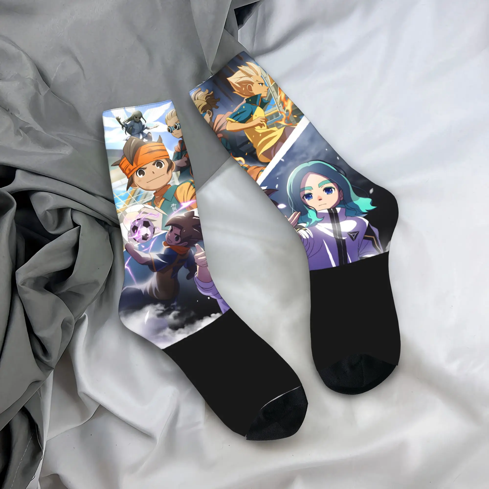 

Anime Axel Blaze Inazuma Eleven Socks Funny Stockings Winter Anti Bacterial Men Socks Quality Custom Outdoor Socks