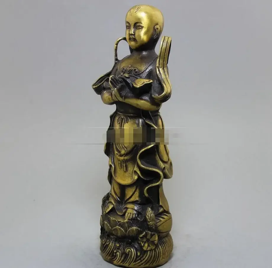 

Copper Statue Antique handicraft manufacturers wholesale collection of pure copper, fine brass boy ornaments