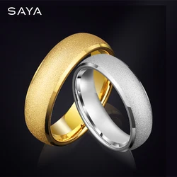 Gold Color Rings for Women and Men Simple Wedding Bands for Couple Engagement Luxury Jewelry，Wholesale Customized