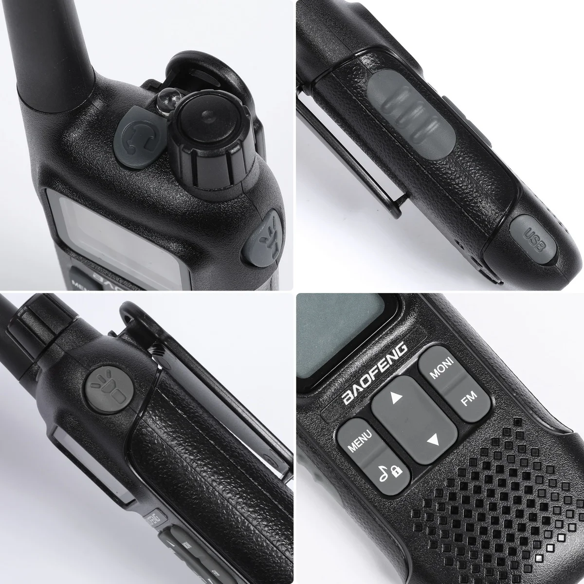 Baofeng BF-T8 UHF PMR أجهزة اتصال لاسلكية راديو ترخيص مجاني جهاز اتصال لاسلكي محمول باليد 2-Pack #5