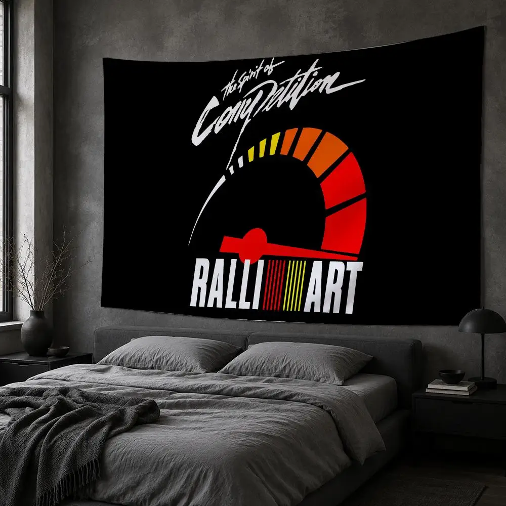 R-Ralliart Racing Car Modification Tapestry Bedroom Living Room Bar Party House Home Dorm Interior Wall Decor Background Banner