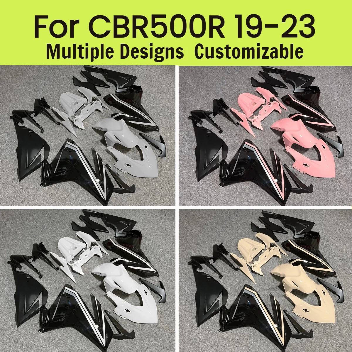 

Комплект обтекателей для мотоцикла Honda CBR500R 2019-2023 из ABS-пластика, неоригинальные обтекатели для CBR 500R 19-23