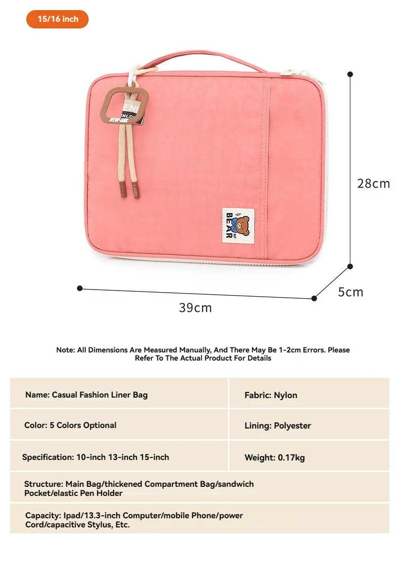 Laptoptasche 11 12 13,3 14 15,6 Zoll Abdeckung für MacBook Air Xiaomi Huawei Lenovo Notebooktasche Männer Frauen tragbare Handtasche Aktentasche – Detail 2