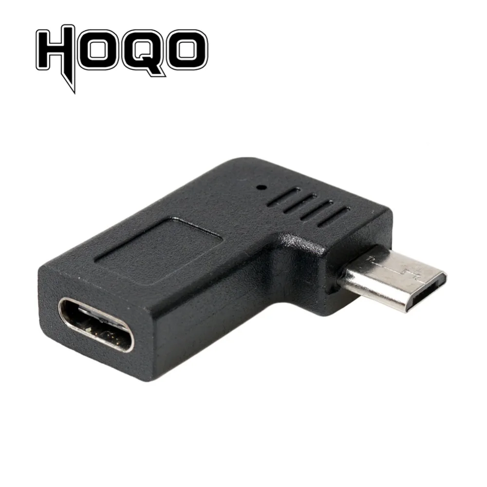 Left Right Angle Micro Usb To Type-c Female to Microusb Male 90 Degree Type C Charge data Adapter Micro USB USBC Convertor