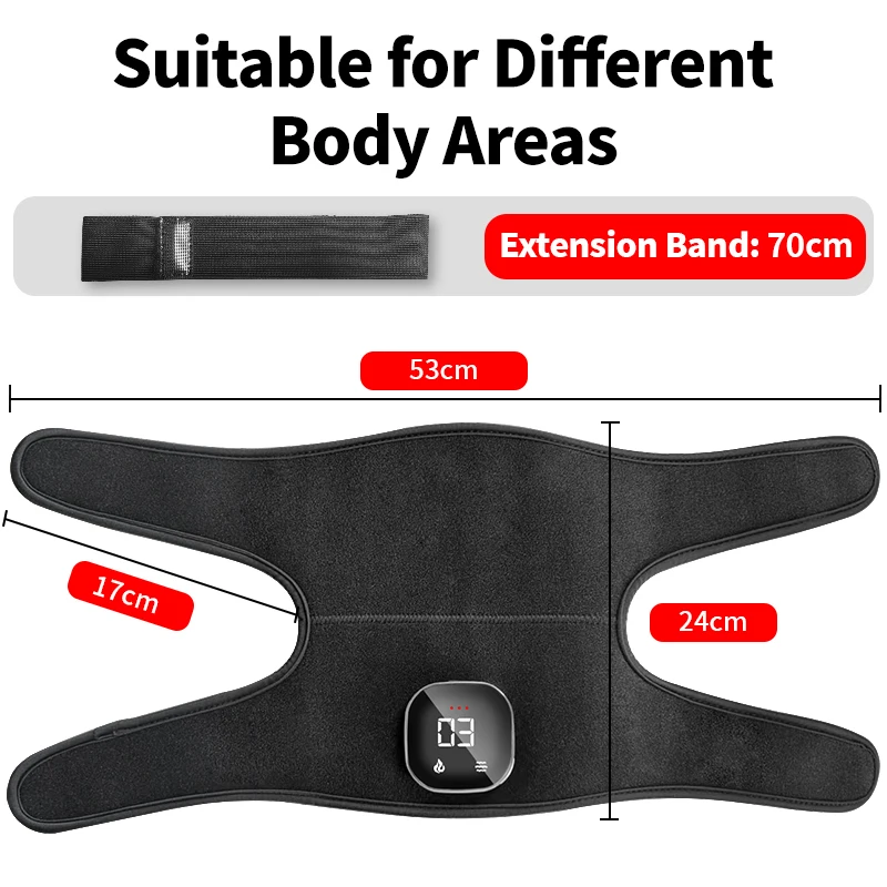 56 LEDs Wearable Red Light Therapy Knee Pad Dual-Chip 660nm 850nm Shoulder Elbow 5