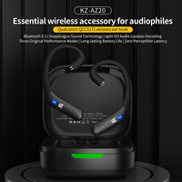 KZ AZ20 Bluetooth 5.3 Noise Canceling Wireless Earhook Gaming/Balanced/Bass Boost Three Modes Upgrade Wired Earphone To Wireless