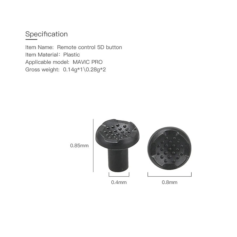 1Pcs Mavic Remote Control 5D Button Replace Spare Parts Thumb Cap for DJI Mavic Pro /mavic 2 Pro Zoom Drone Accessories