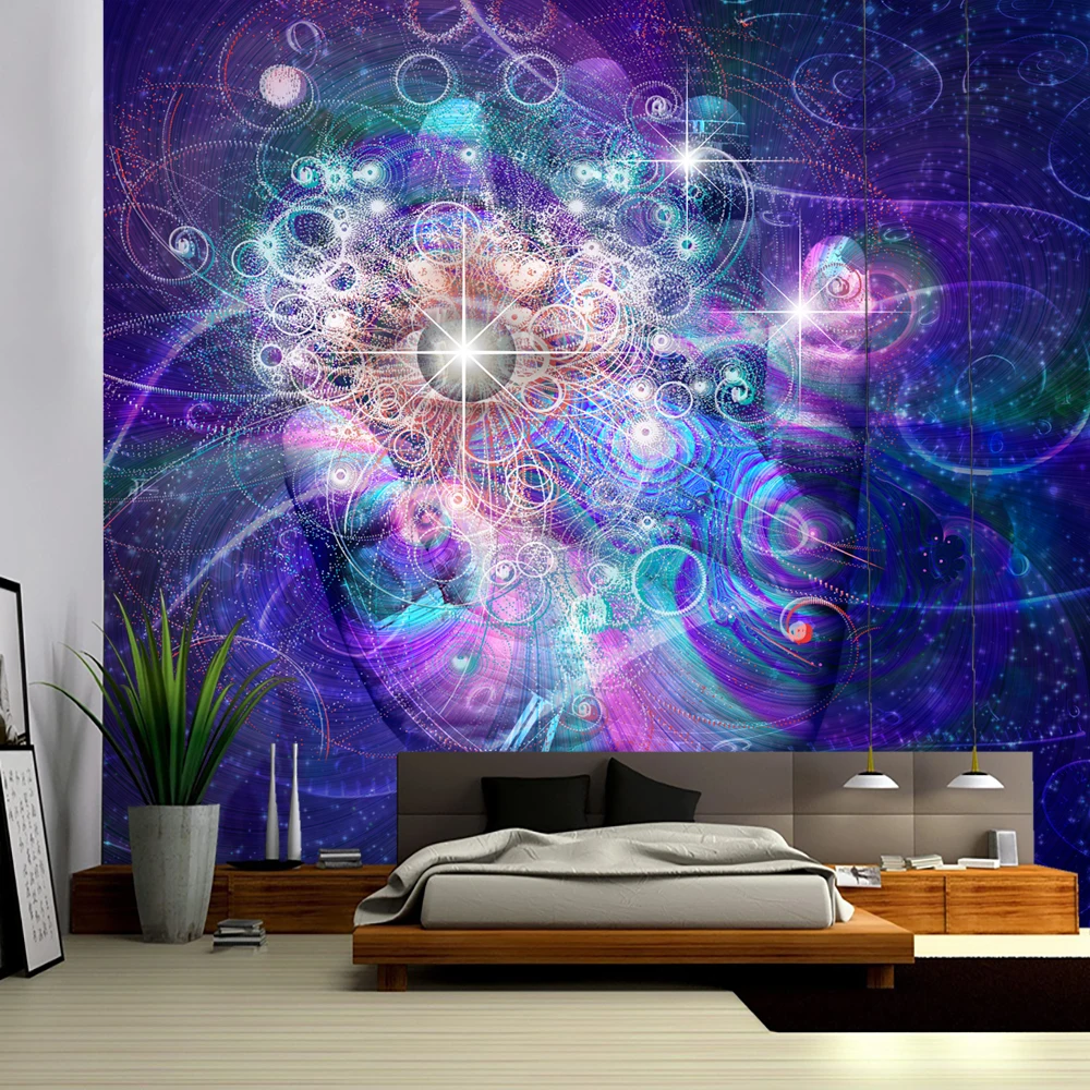 

Abstract and Colorful Hands and Goddess Tapestry, Palm, Indian Buddha, meditation, Psychedelic Scene, Home Decoration, Bohemian