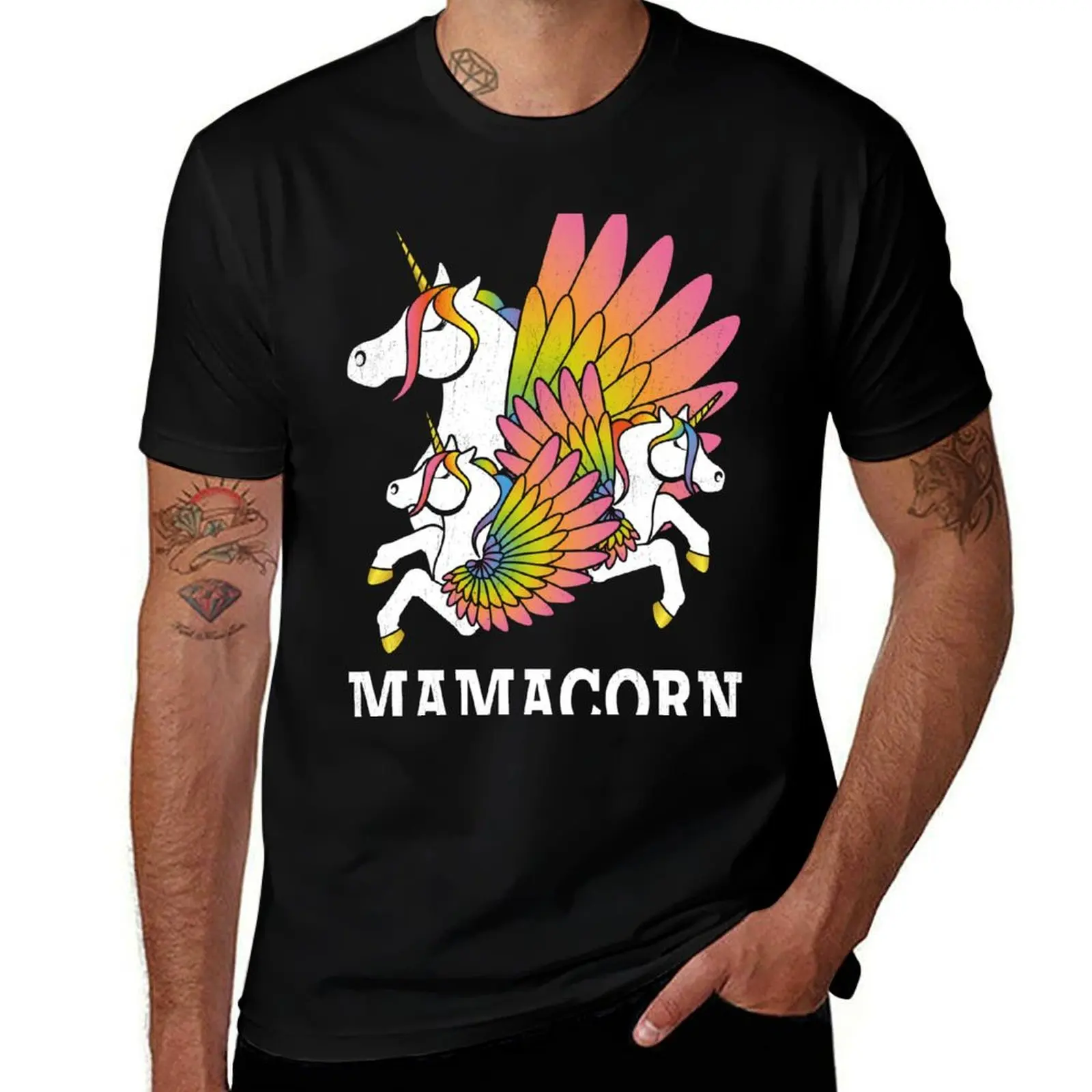 

Mamacorn - Unicorn Mum with twins T-Shirt t shirt for man t shirt man luxury funny t shirts dark humor T-Shirt