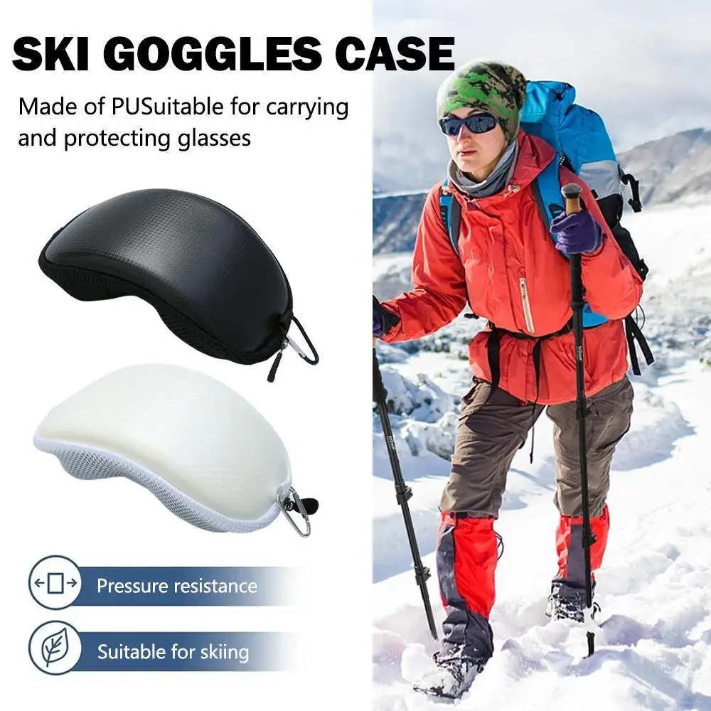 صندوق حملق التزلج على الجليد نظارات حامية نظارات سحاب حقيبة صلبة الشتاء في الهواء الطلق دراجة نارية ركوب الدراجات الملحقات #1