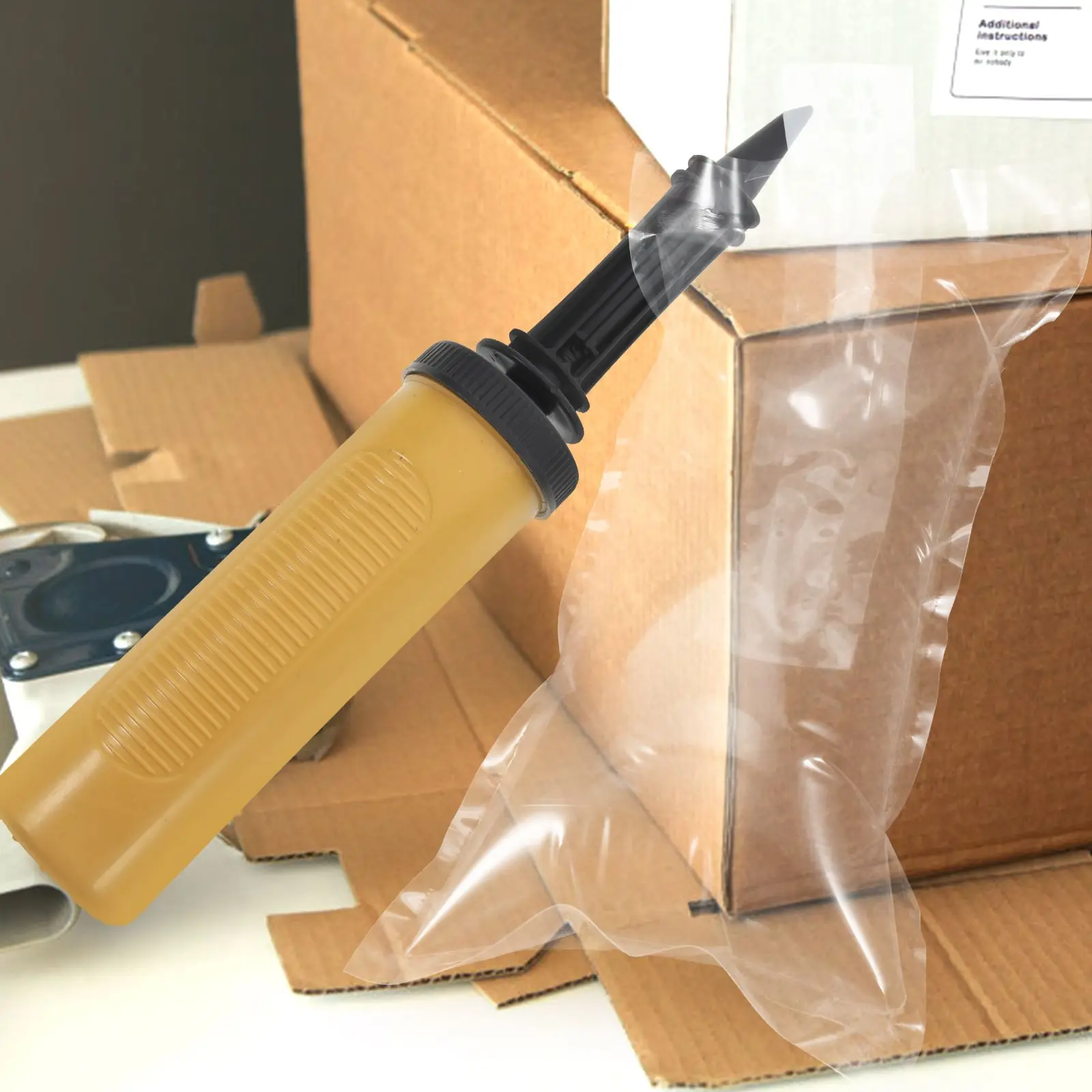 50pcs Buffer 10x20cm Inflatable Air Pillows Packing Shipping Waterproof Anti-crash PE Random Color Pump Included