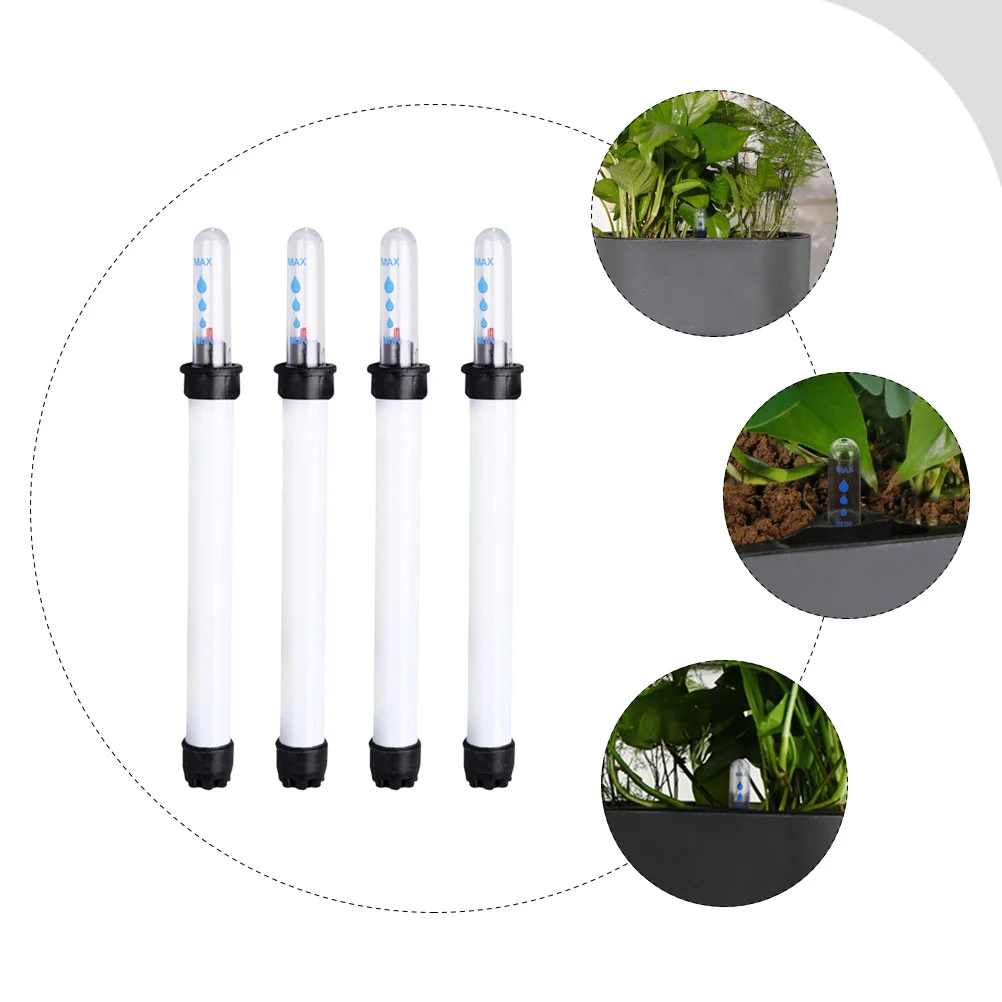 4 Pcs House Plant Pots Water Meter for Indoor Plants Flowerpot Level Gauge Scale Reminder Shortage