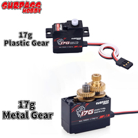 17g Metal Servo SURPASS Hobby S0017M 17g Metal Gear 1.8KG Servo for RC Airplane Robot 1/18 1/16 Truck Car Boat Duct Plane