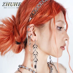Snake Bone Long Earrings Y2k Sweet Wind For Girls Jewelry Accessories Party Gifts