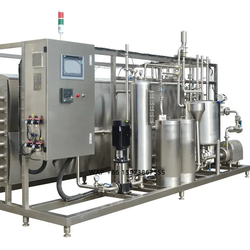Pasteurizador  Homogenizer  UHT Pasteurization 5000L Milk Production Line Milk Processing Plant