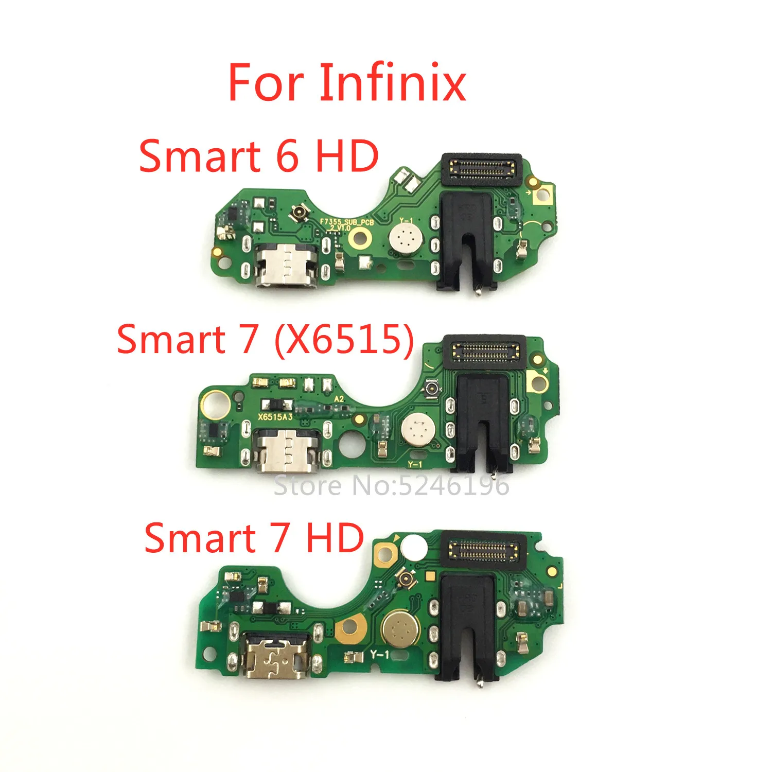 

1pcs USB Charging Port Charger Flex Cable For Infinix Smart 6 HD X6512 Infinix Smart 7 X6515 Infinix Smart 7 HD X6516 Replace