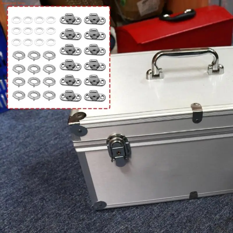 Q5WE 12Pcs Alloy Bags Fasteners Clasps Replacements Bag Hardware Accessories Anti Theft Luggage Buckles for Handbags Repair