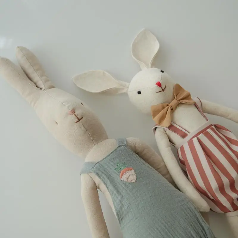 2025年新作 女の子の誕生日プレゼント用ファブリックおもちゃ、3～6歳の子供と女の子のクリスマス人形、リトルベア、ウサギ人形