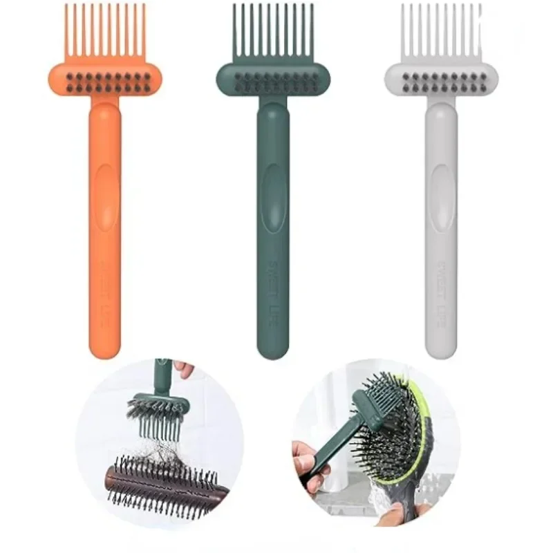 

Cleaning Brush Cleaner Rake Comb Embedded 2In1 Comb Hairbrush Tool Mini Hair Dirt Remover For Removing Hair Dust Home Salon Use