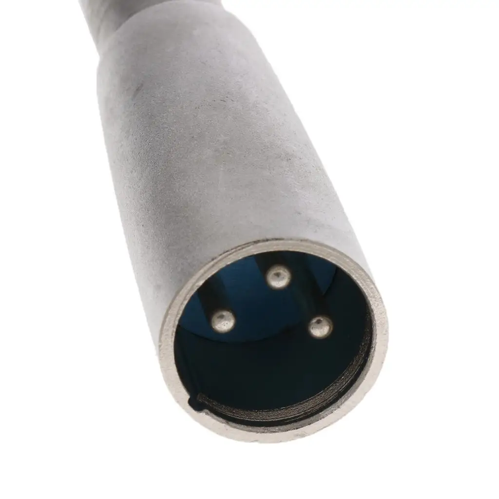 2 unidades de conector macho XLR de 3 pines a conector hembra MONO de 6,35 mm, adaptador de cable de micrófono de 1/4"