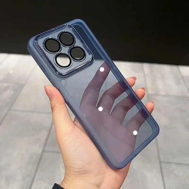 ل Xiaomi Mi 15T Pro حافظة لينة سيليكون شفافة عدسة واقية الغطاء الخلفي حافظة لهاتف Xiaomi Mi 15T 14T Pro #6