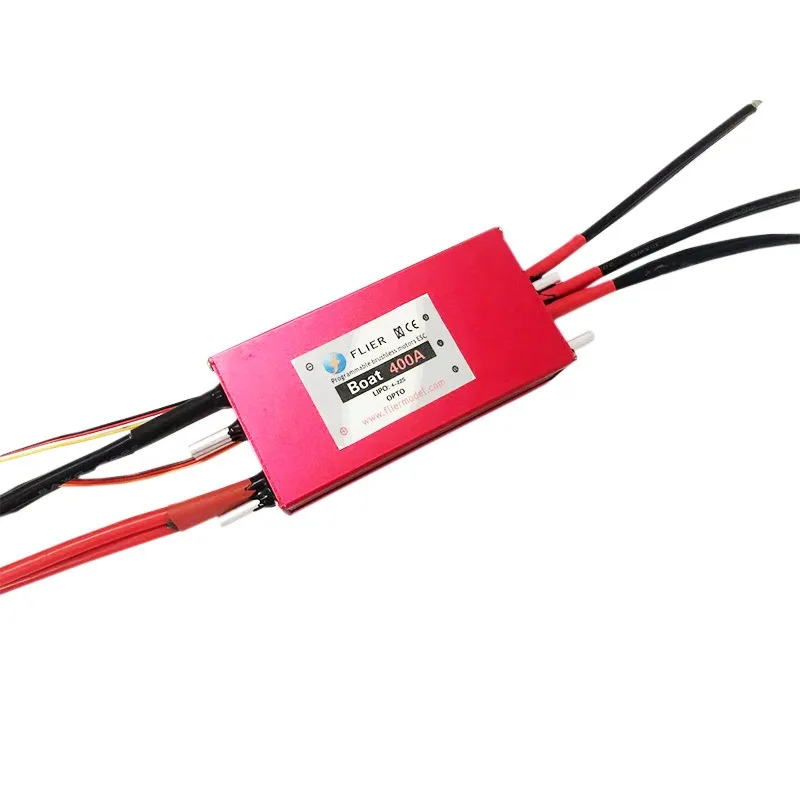 FATJAY FLIER بدون فرش عالي الطاقة 22S 400A مقاوم للماء تيار كبير جدًا ESC وحدة تحكم في السرعة الإلكترونية لقارب RC Hydrofoil