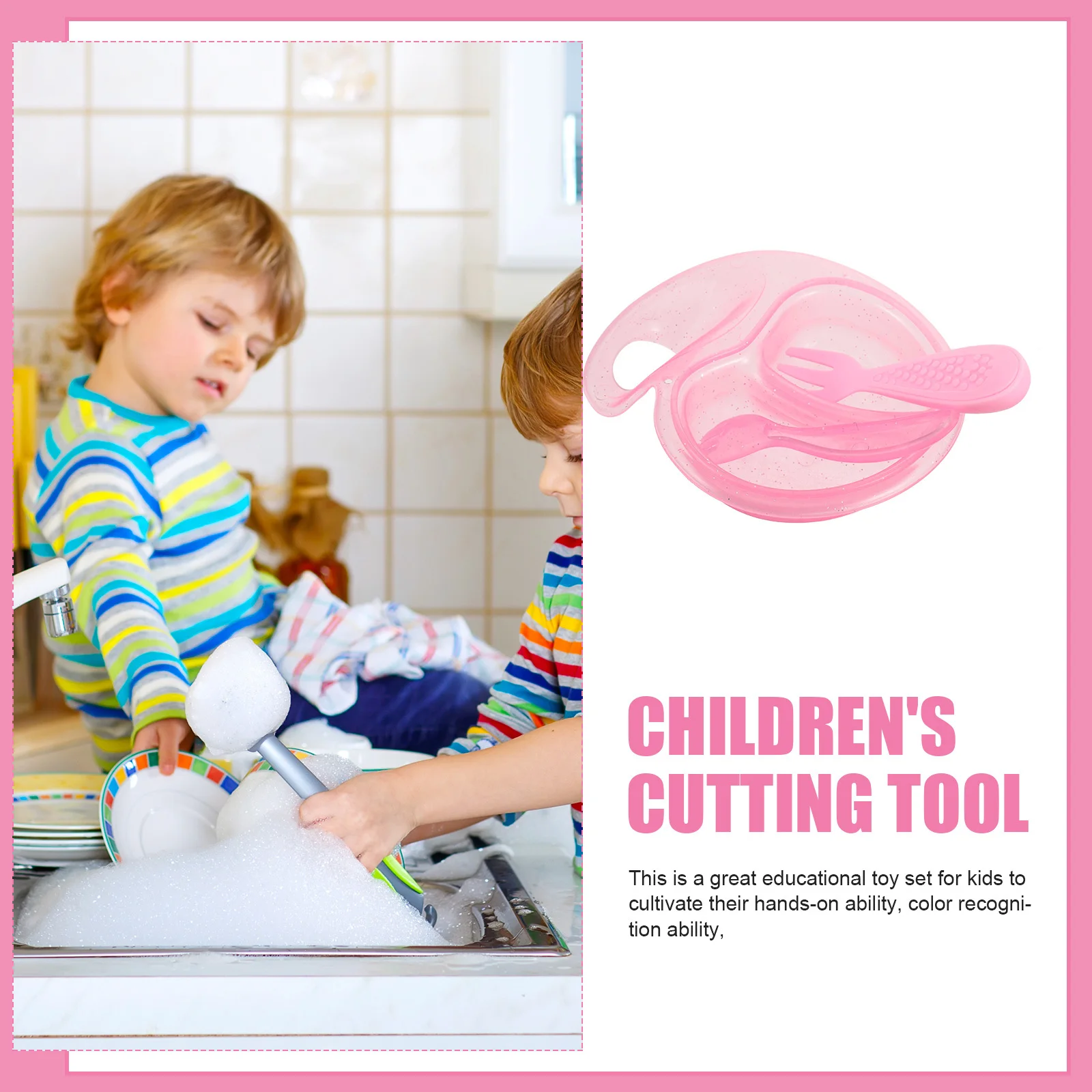 1 ensemble de Mini jouets de cuisine compacts, ensemble de jeu de cuisine, accessoires de table éducatifs pour tout-petits, pratique pratique