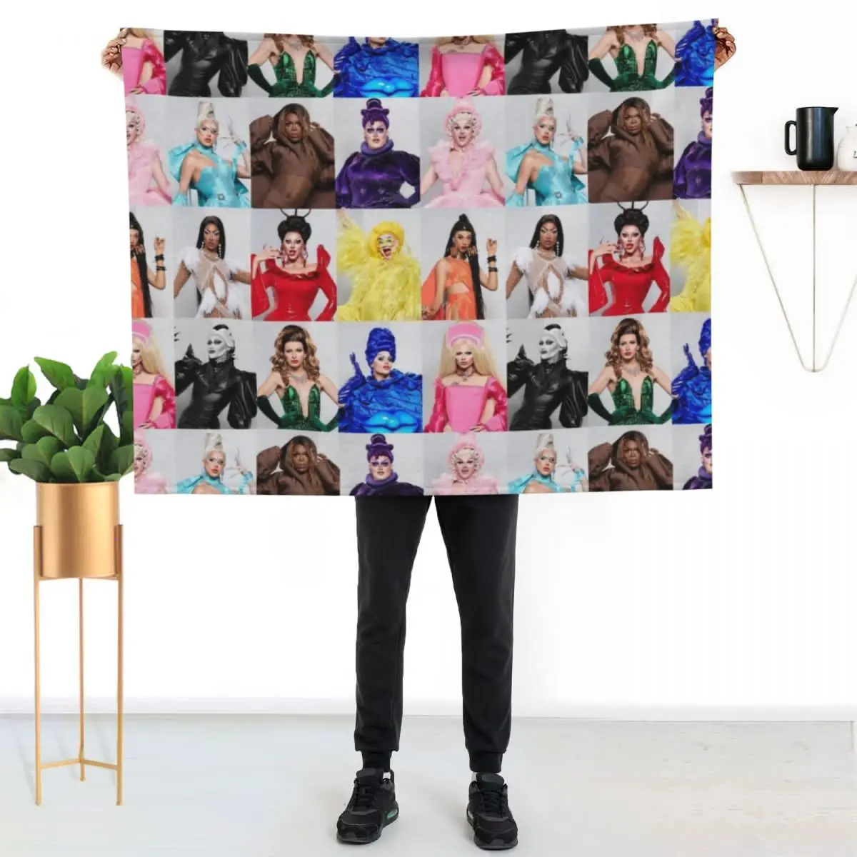 RuPaul’s Drag Race UK season two Throw Blanket for sofa Cute Blankets For Baby Plaid on the sofa Sleeping Bag Baby Blankets