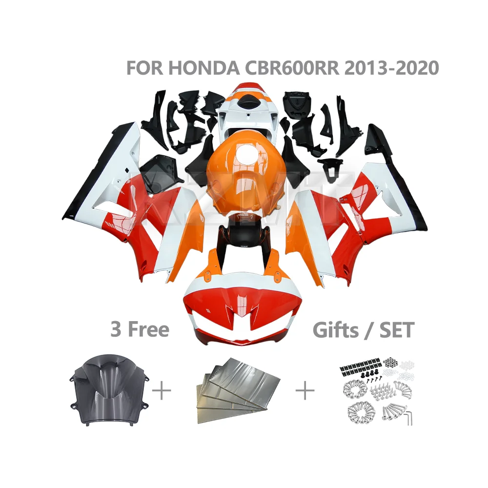 

Комплект обтекателя мотоцикла по индивидуальному заказу для HONDA CBR600RR CBR 600RR 2013-2020, высококачественный комплект кузова из АБС-пластика H0613-102a
