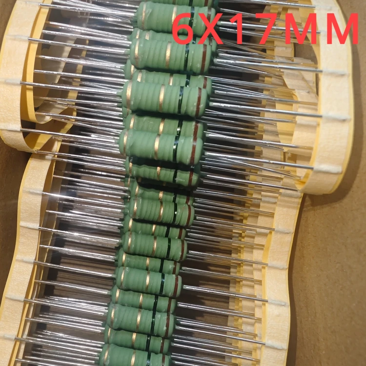 Good Quality KNP 5WS KNP5WS 5W 5% 3R 3.3R 3R3 3.9R 3R9 4.7R 4R7 5.1R 5R1 5.6R 5R6 6.2R 6R2 6.8R 6R8 8.2R 8R2 Resistor 6X17MM