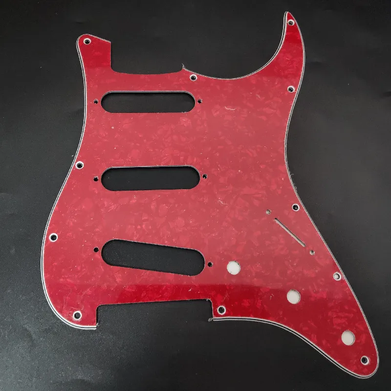 1 PC Multi Color 3 Ply 11 Holes SSS Guitar Pickguard Anti-Scratch Plate For ST FD Electric Guitar