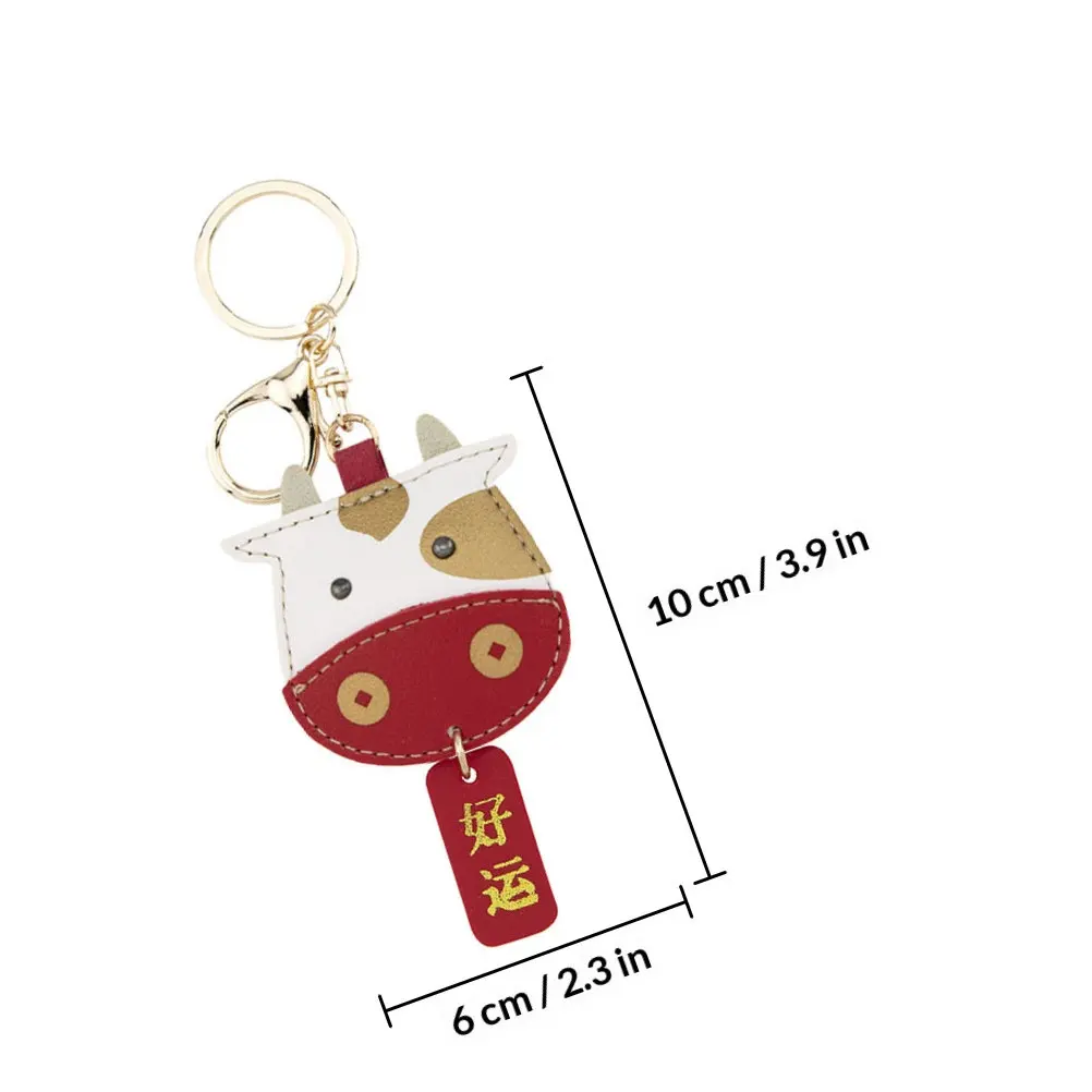 1Pcs Delicate Feeling PU Key Chain with Electroplated Alloy Clasp Metal Spring Ring Repeated Hand-Grinding Edge Key Ring